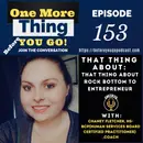 That Thing About Rock Bottom to Entrepreneur