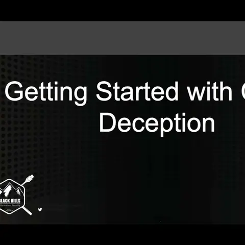 Webcast: Getting Started in Cyber Deception