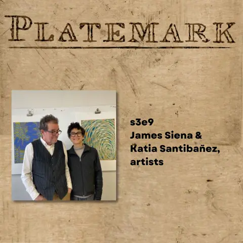 s3e9 exquisite corpse-like prints with artists James Siena and Katia Santibañez