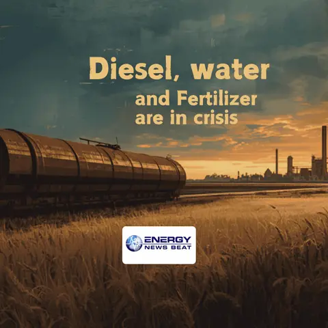 Diesel, gasoline, water, and fertilizer are critically impacted by the supply crunch in the Iran war.
