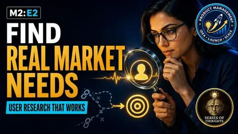 How to Identify Real Market Needs & Conduct User Research | Product Management M2:E2
