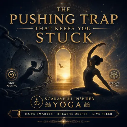 The Pushing Trap That Keeps You Stuck: Free Yourself With Scaravelli Inspired Yoga