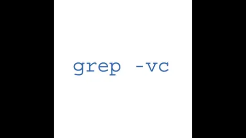grep -vc