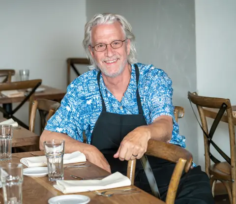 Chef Jack’s flambé for Mrs. Doubtfire