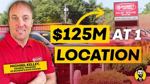 #86 Building a used car dealership empire, $125M in sales in one location, "Cigars and P&L statements", Turning recon into a profit center | Michael Kelley, General Manager of Bourne's Auto Center