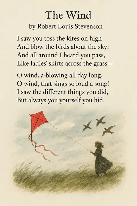 "The Wind" (Excerpt) by Robert Louis Stevenson