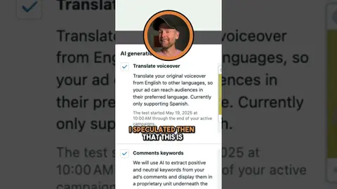 Translate Voiceover AI-Generated Ad Feature