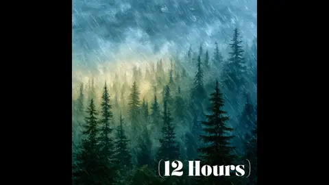 Windy Forest Thunderstorm for Sleep ⛈️ Heavy Rain, Wind & Thunder | Sleep Sound (12 Hours)