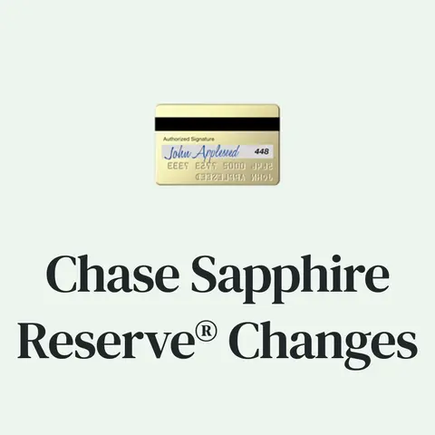 💳 Chase Sapphire Reserve® Relaunch